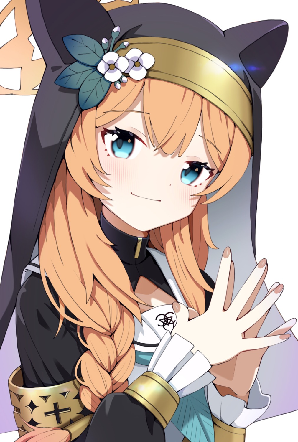 animal_ears, blue_archive, halo, iochi_mari, nekomimi, nun, uyuyu_uyu