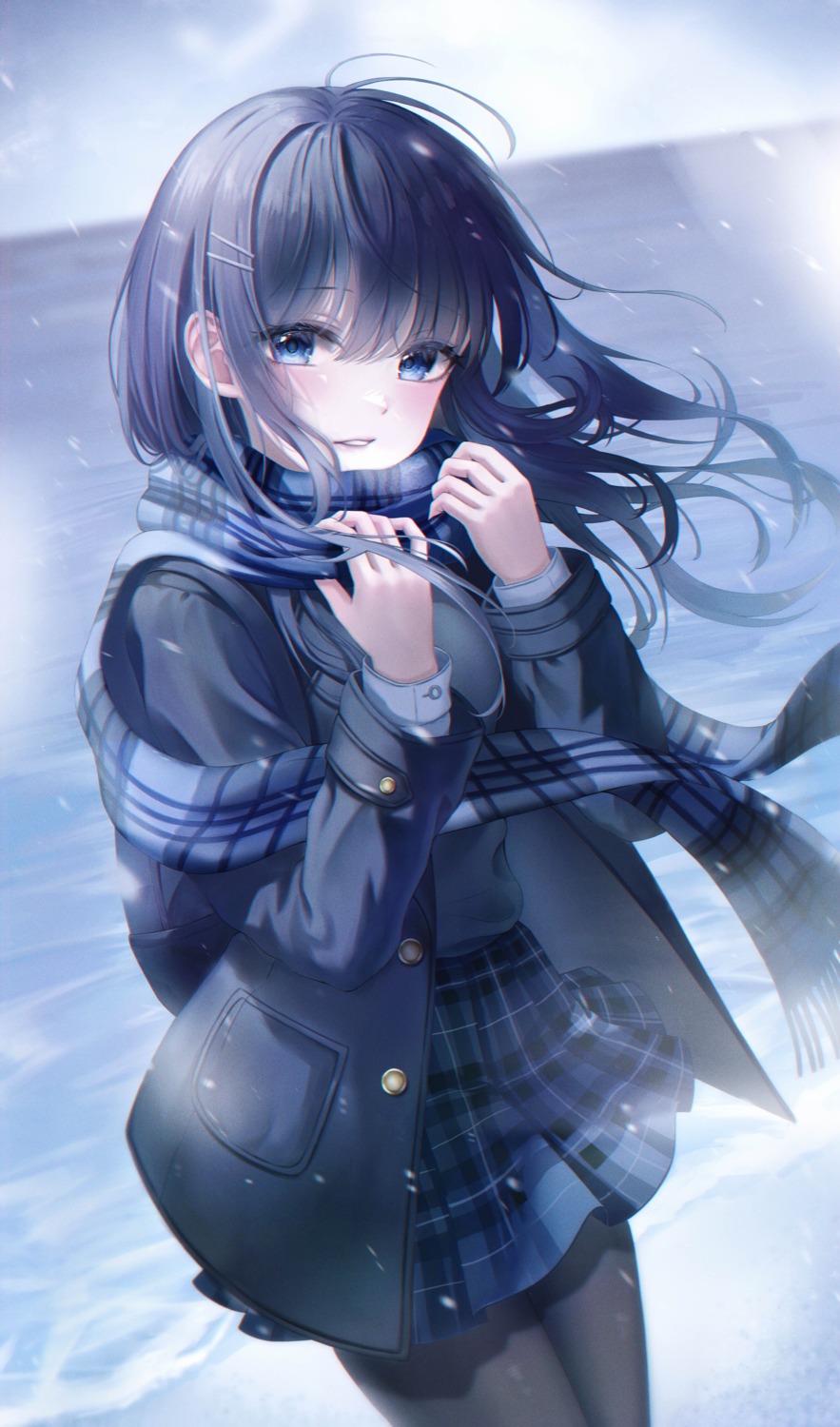 bobmond_(artist), pantyhose, seifuku, sweater