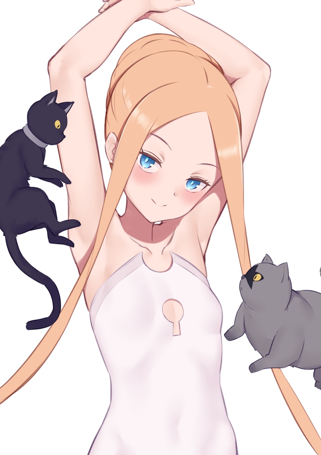 abigail_williams_(fate), fate/grand_order, jilu, neko, swimsuits