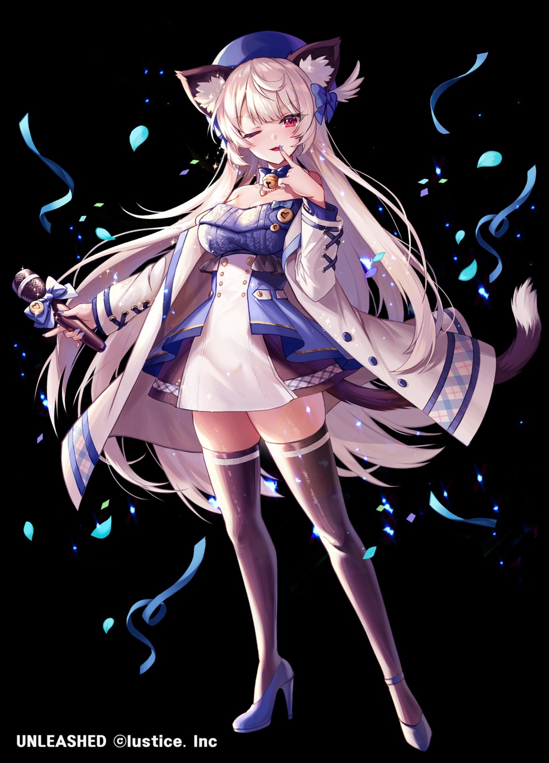 animal_ears, apple_caramel, heels, tail, thighhighs, unleashed