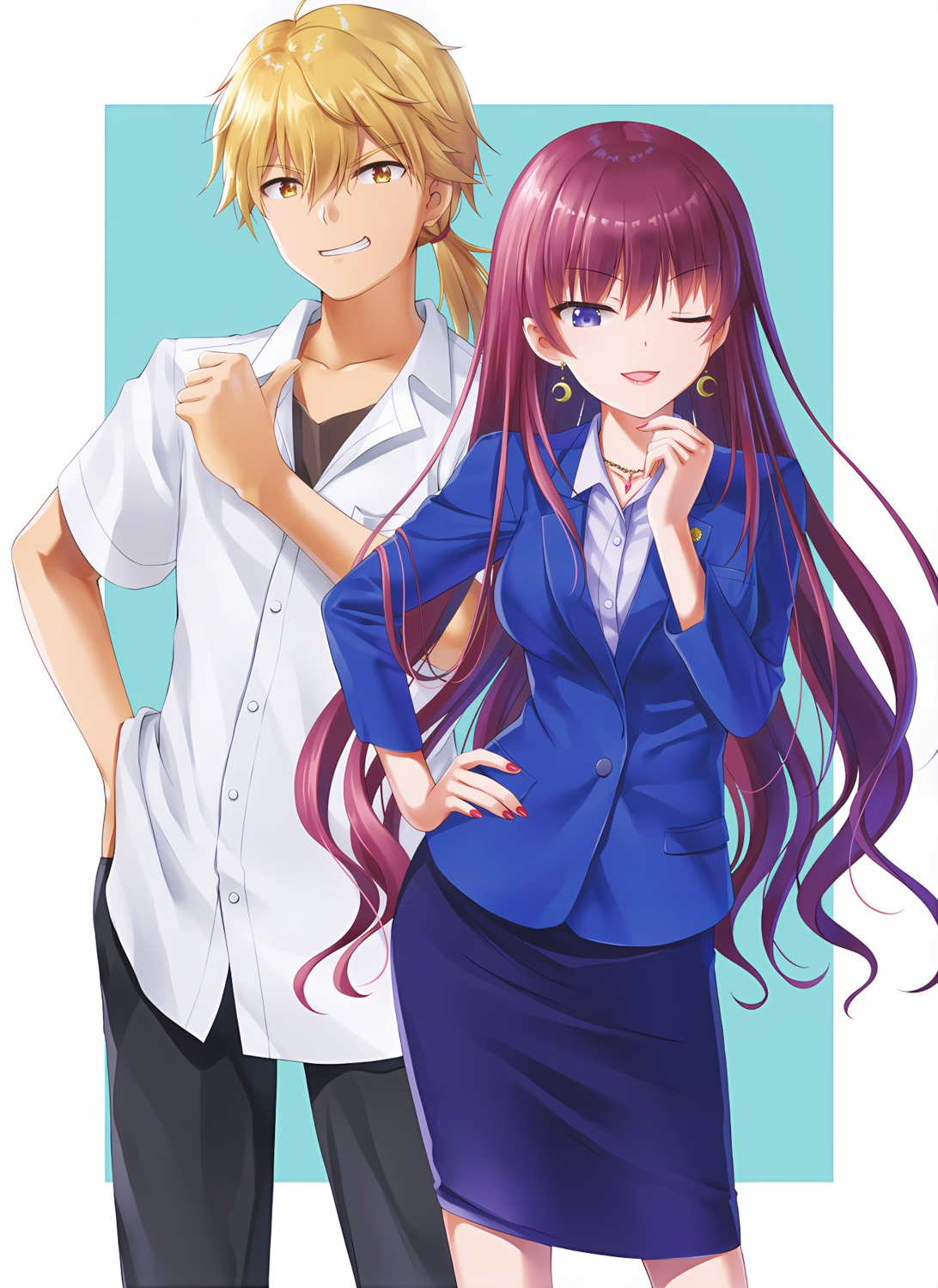 business_suit, kamisama_ni_natta_hi, kokuhou_ashura, nakamura_hinato, tengan_kako
