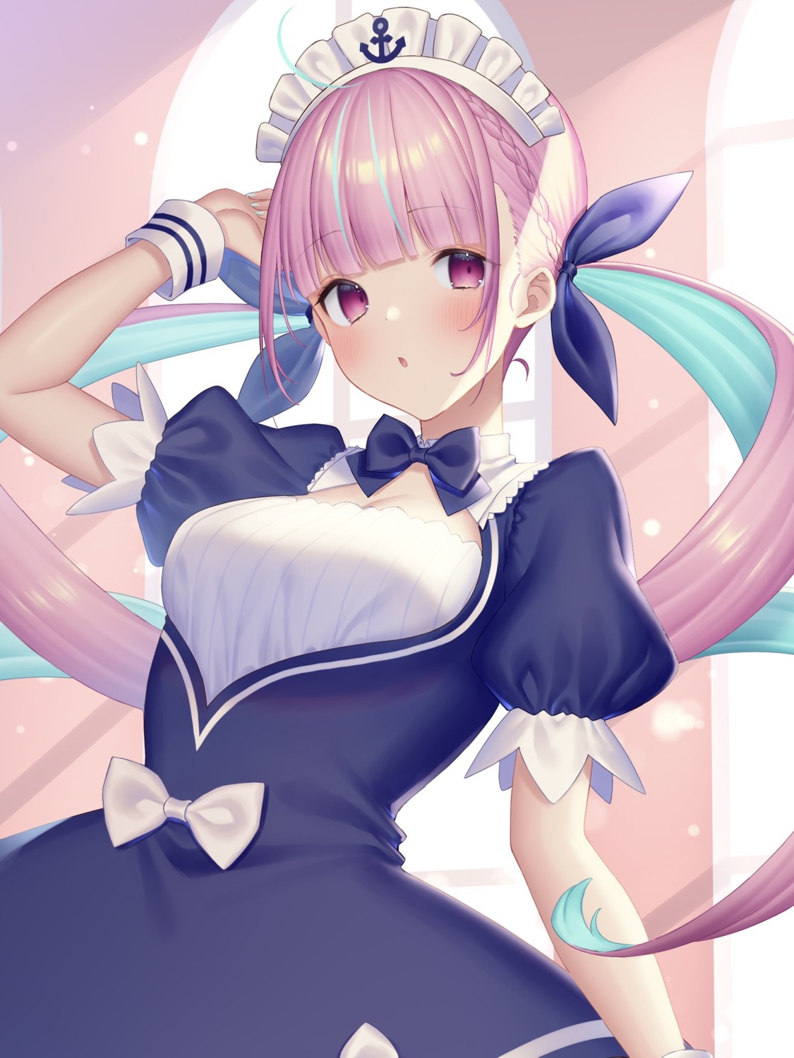 hololive, maid, minato_aqua, sakura_shiho