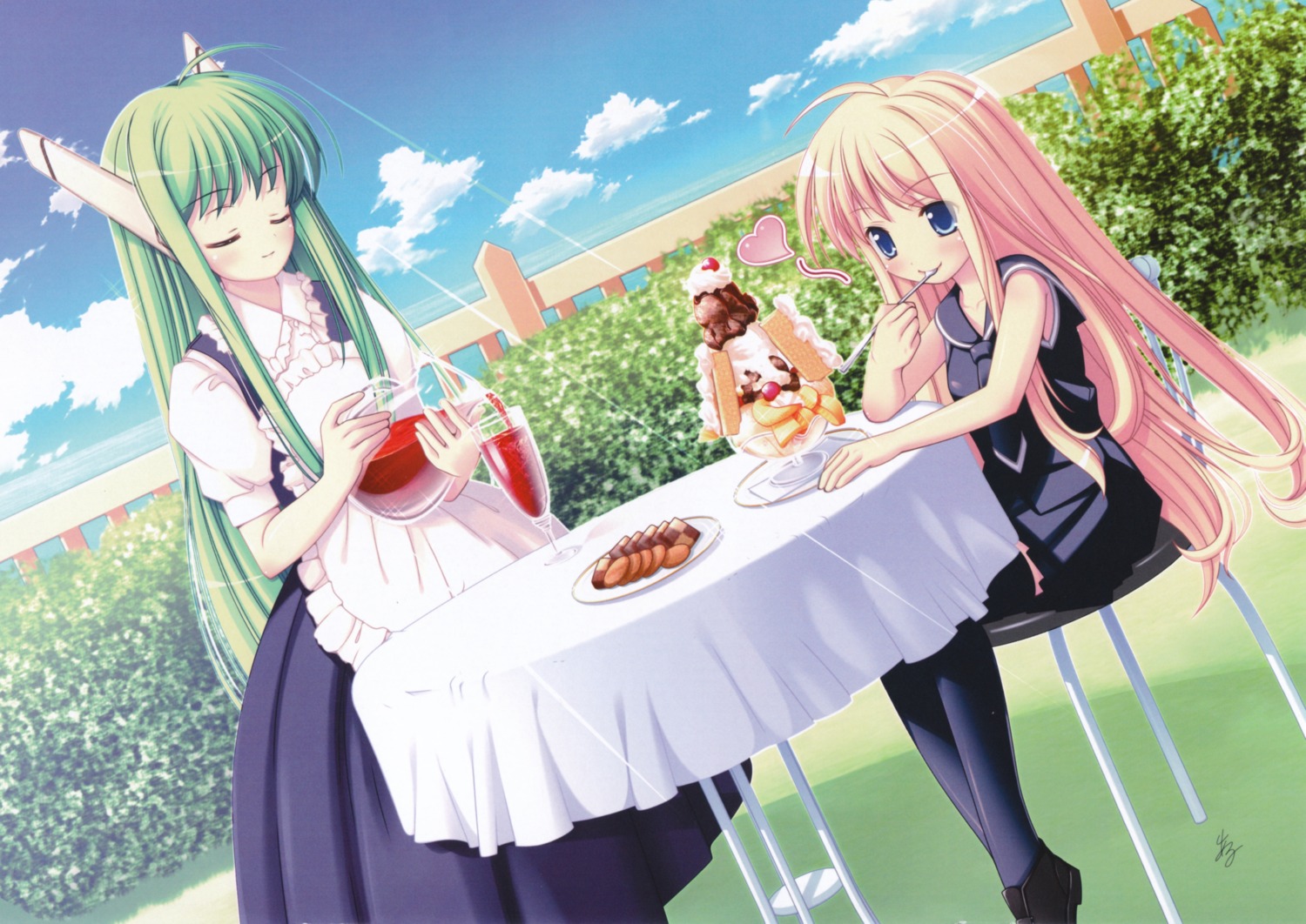 al_azif_(artist), evangeline_athanasia_katherine_mcdowell, karakuri_chachamaru, mahou_sensei_negima