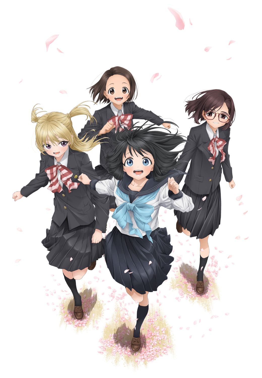 akebi-chan_no_serafuku, akebi_komichi, kizaki_erika, kojou_tomono, megane, seifuku, tagme, usagihara_touko