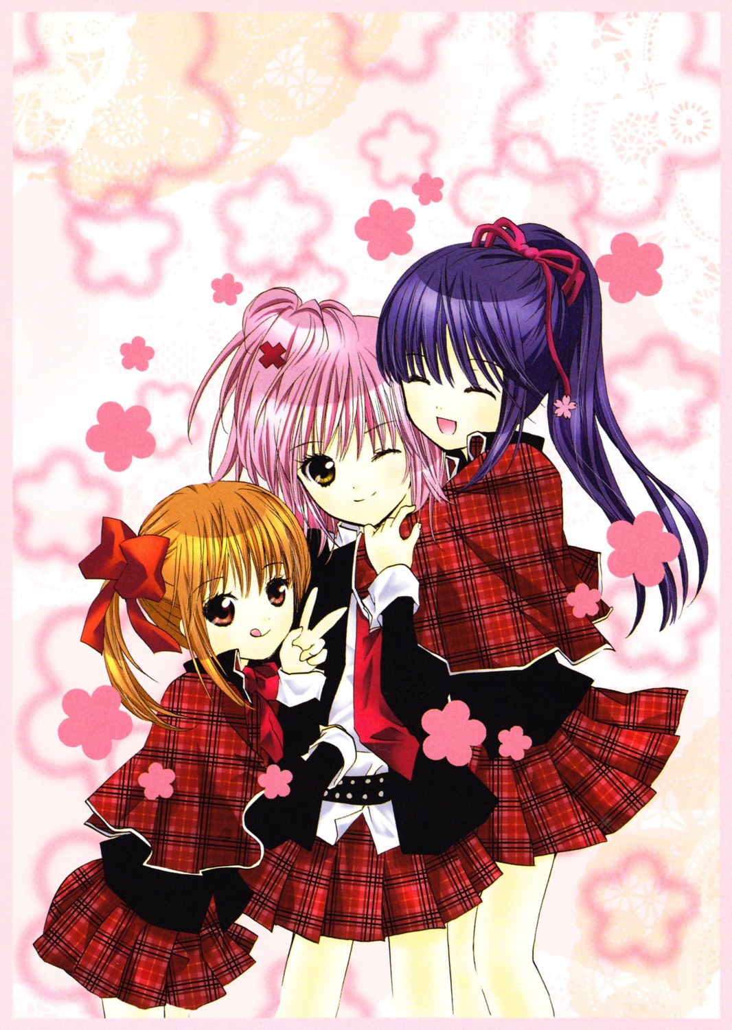 crossdress, fujisaki_nagihiko, hinamori_amu, peach-pit, screening, seifuku, shugo_chara!, yuiki_yaya