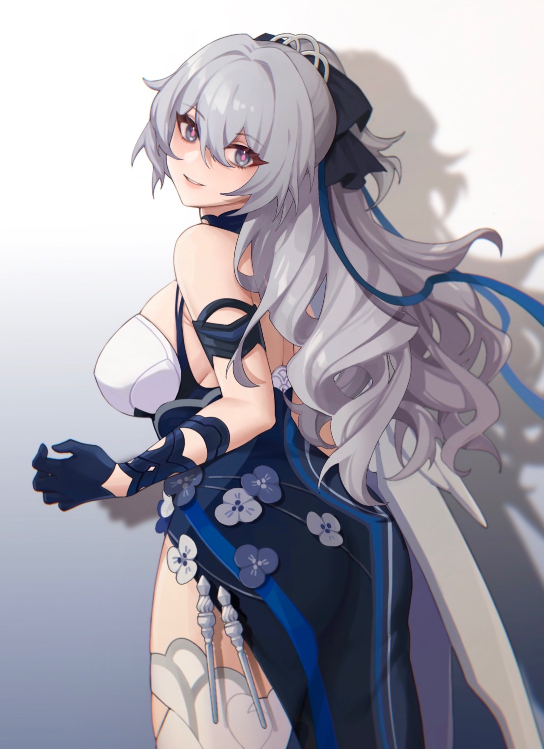 ass, benghuai_xueyuan, bronya_zaychik, chinadress, honkai_impact, thighhighs, tutou_jiang