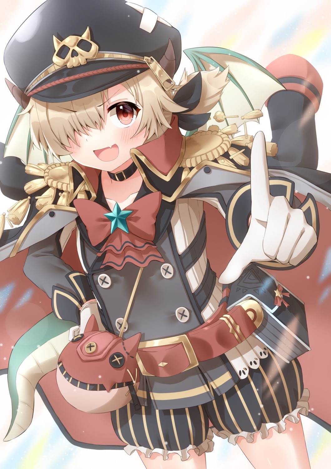 horns, ichinose_inori, princess_connect!, princess_connect!_re:dive, tail, uniform, wings, yamano_rokamizu