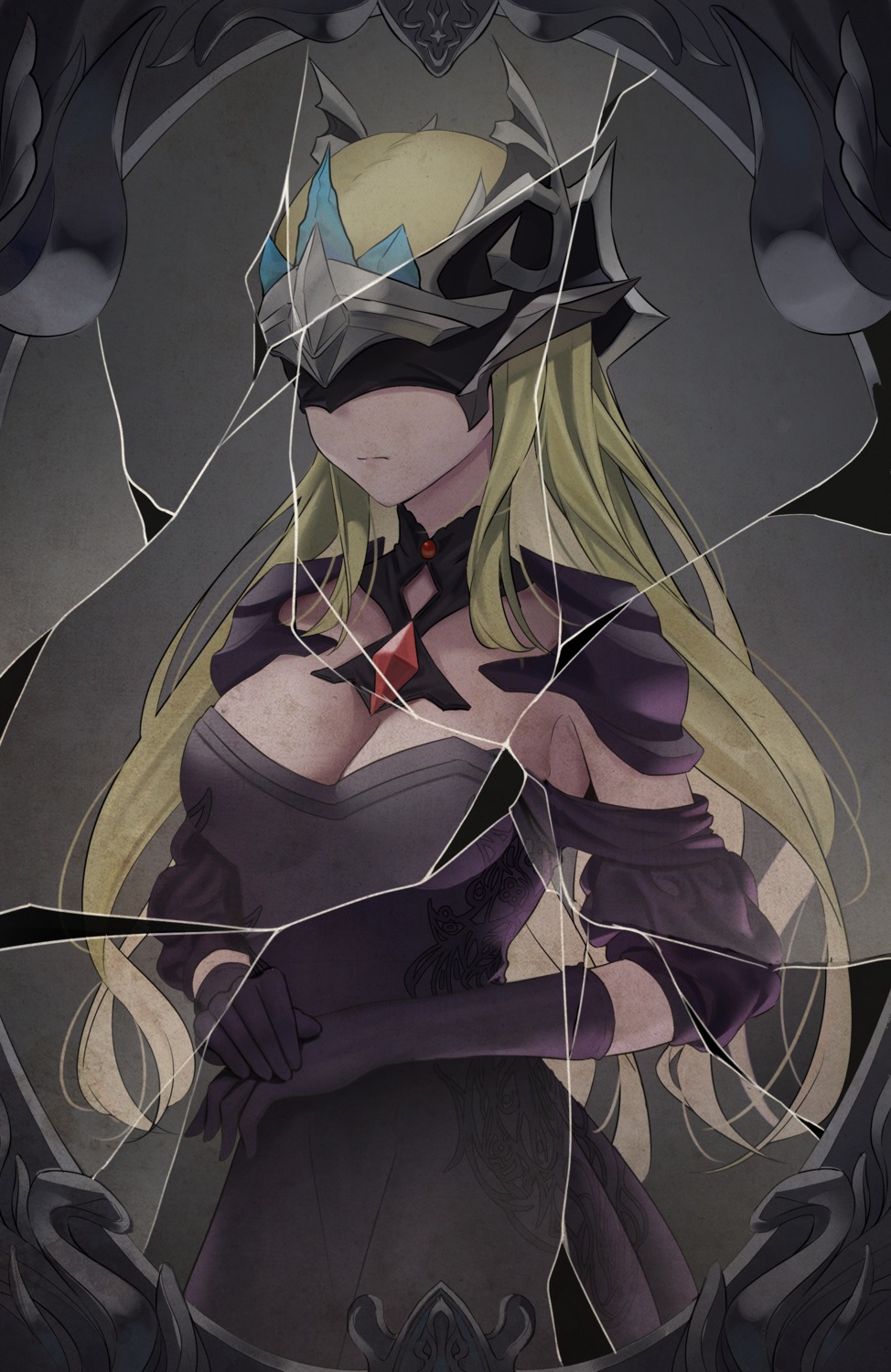 armor, cleavage, dress, ritae