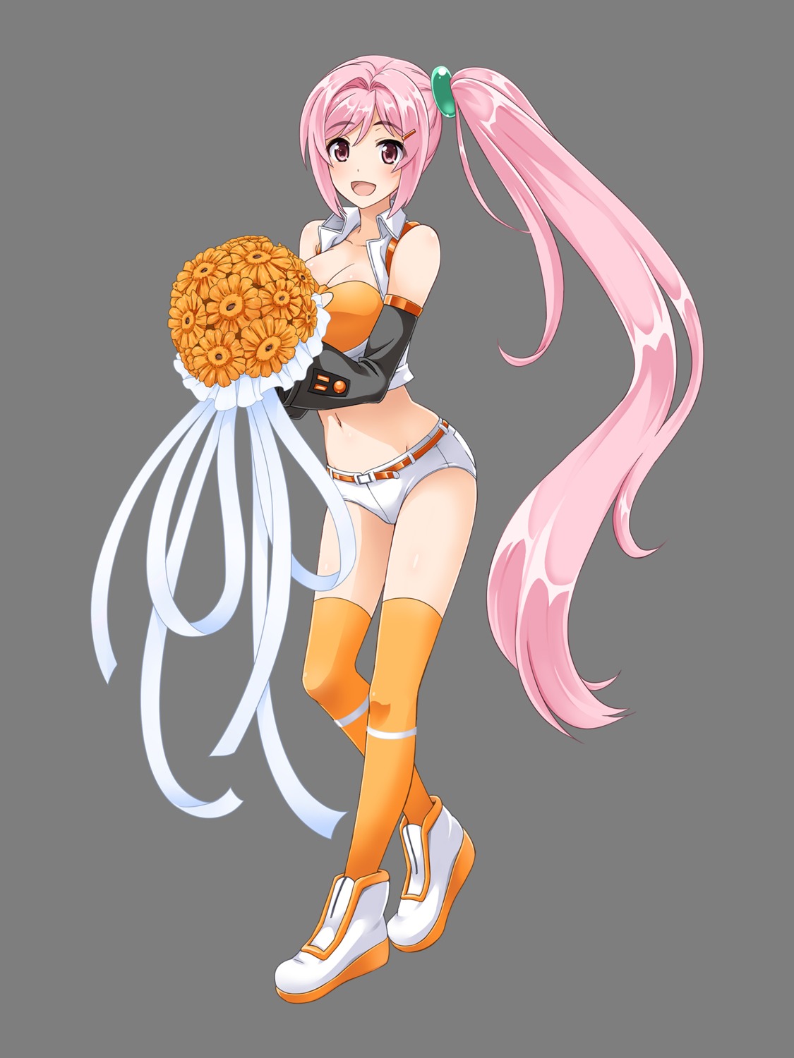 cleavage, jam_band, tagme, thighhighs, transparent_png, tsutsumi_kanon