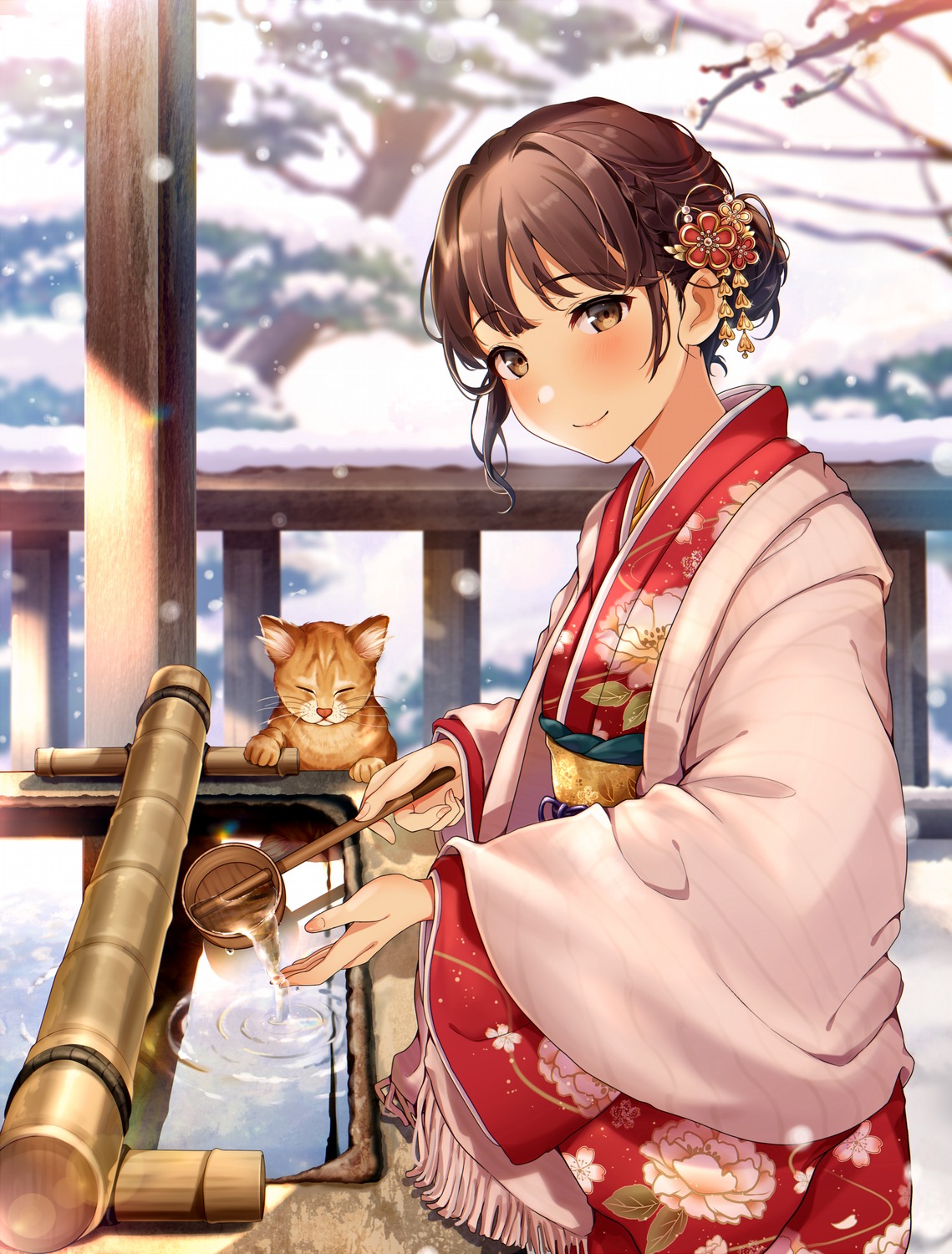 hisao_0111, kimono, neko
