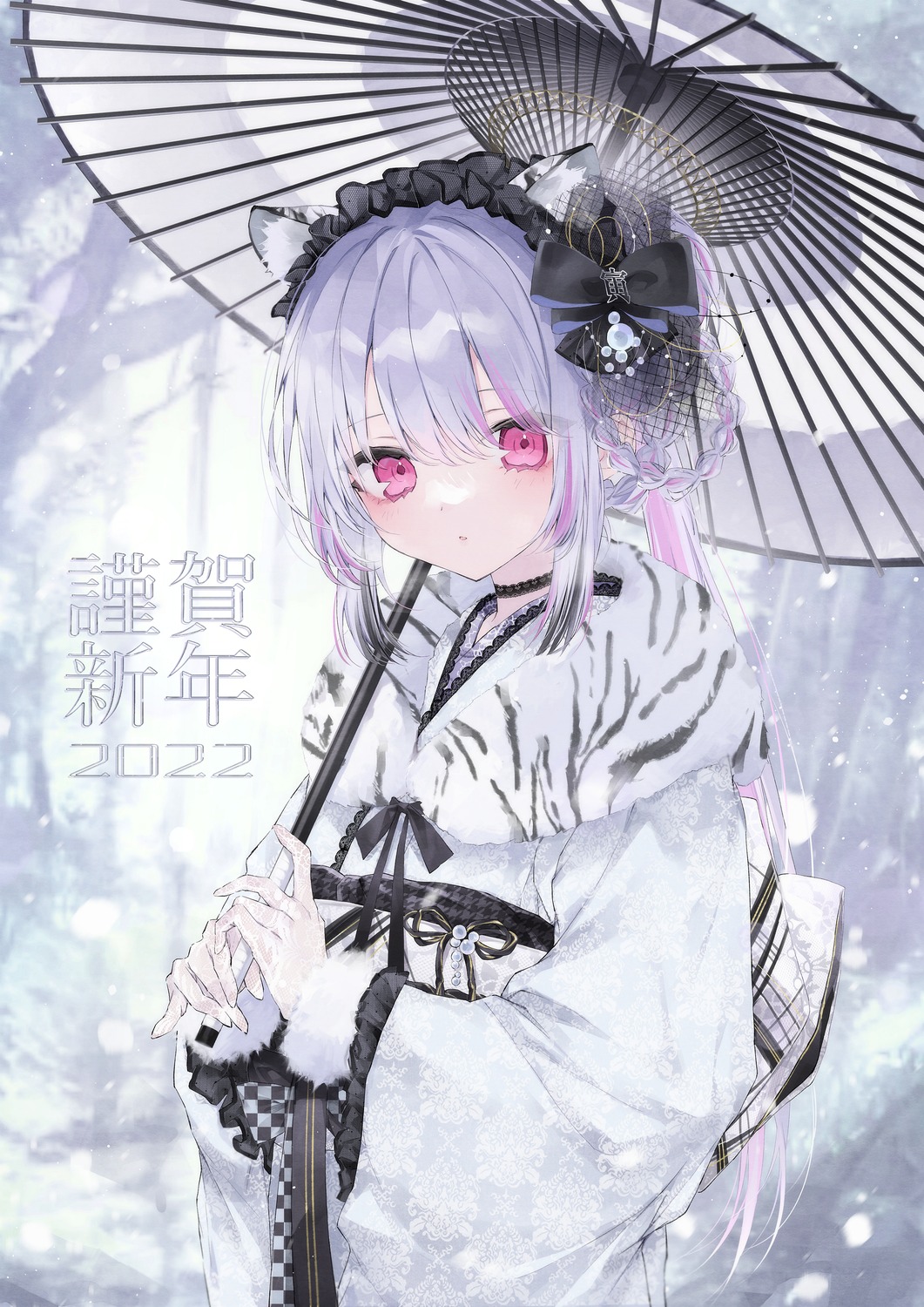 animal_ears, hoju_rura, lolita_fashion, si10ra, umbrella, wa_lolita