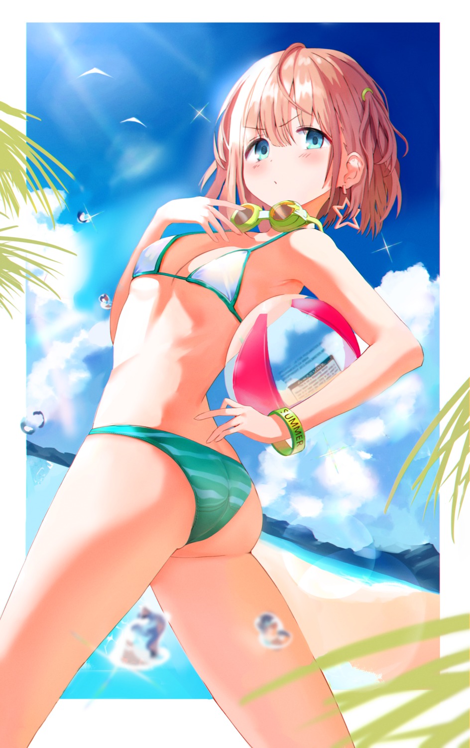 ass, bikini, go_(mumuke), swimsuits, thong