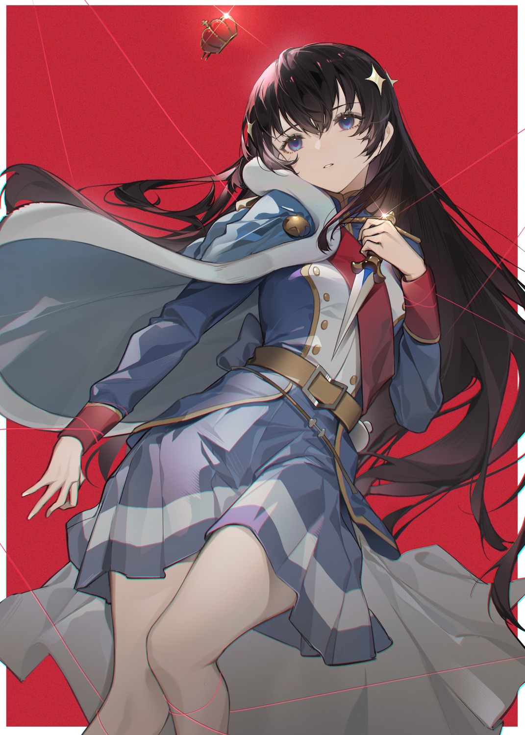 kagura_hikari, shoujo_kageki_revue_starlight, shoujo_kageki_revue_starlight_-re_live-, uniform, weapon, xtears_kitsune