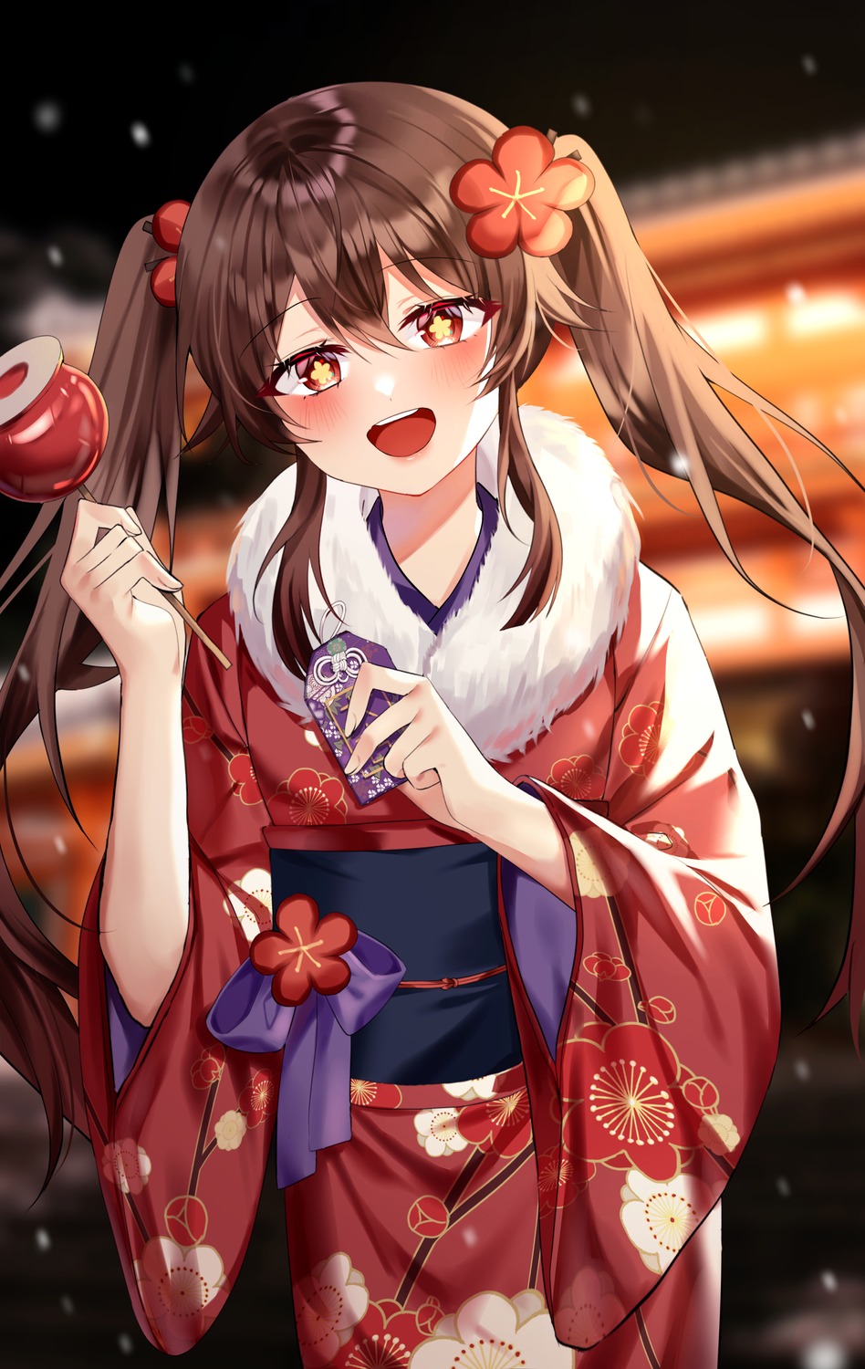 educk, genshin_impact, hu_tao, kimono