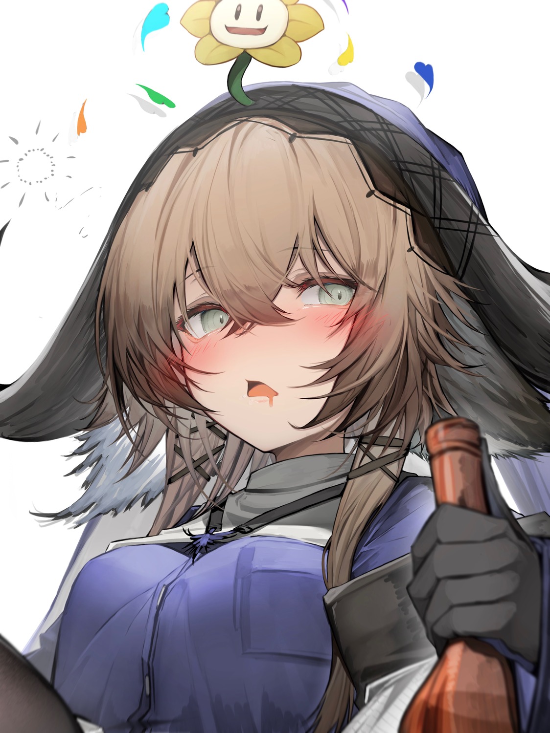 animal_ears, arknights, horns, pallas_(arknights), tab_head