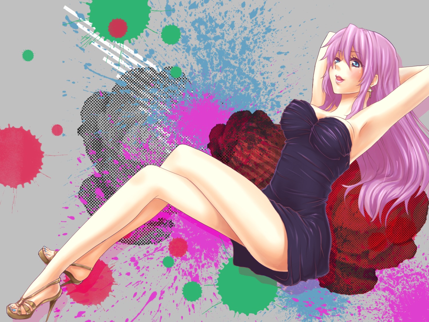 dress, garuko, megurine_luka, vocaloid, wallpaper