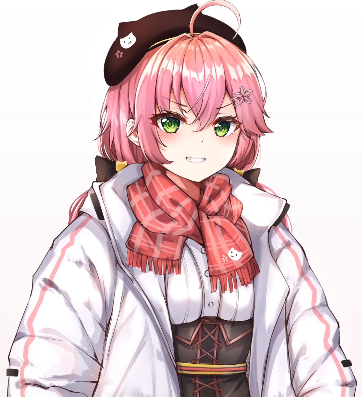 hololive, nahanmin, sakura_miko, seifuku