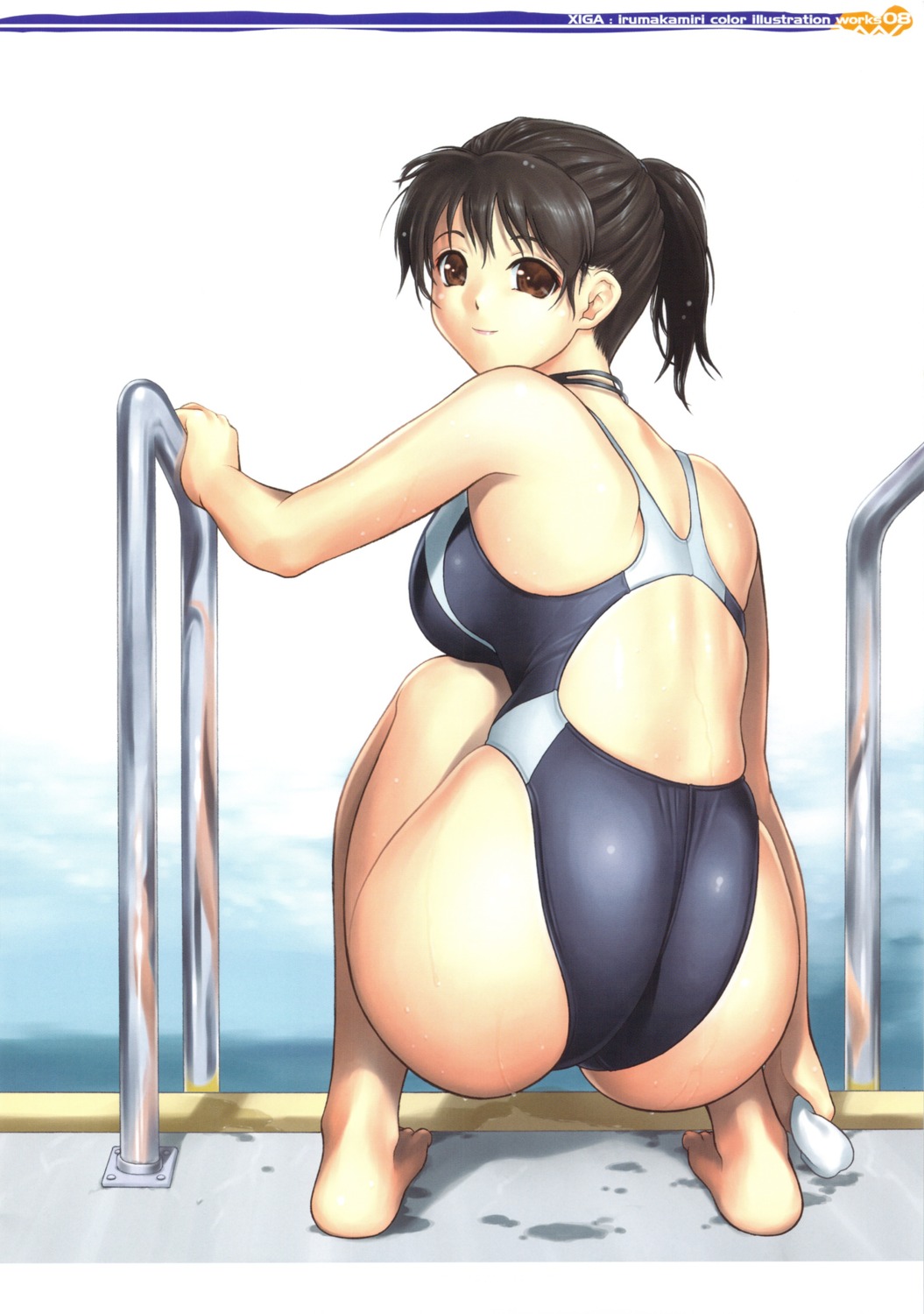 ass, hellabunna, iruma_kamiri, swimsuits, wet