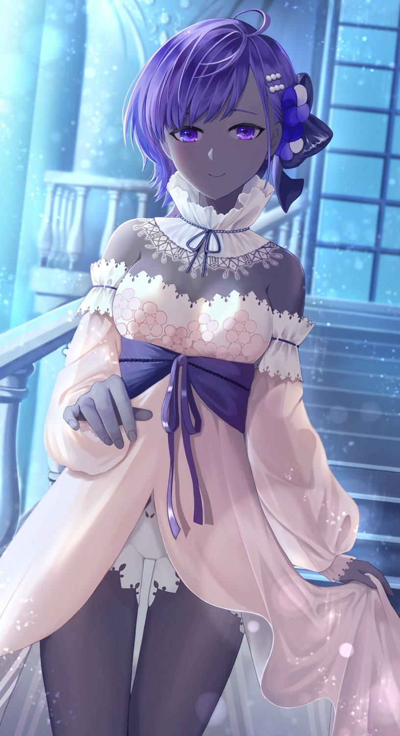 dress, fate/grand_order, hassan_of_serenity_(fate), skirt_lift, tobi_(pixiv41237754)