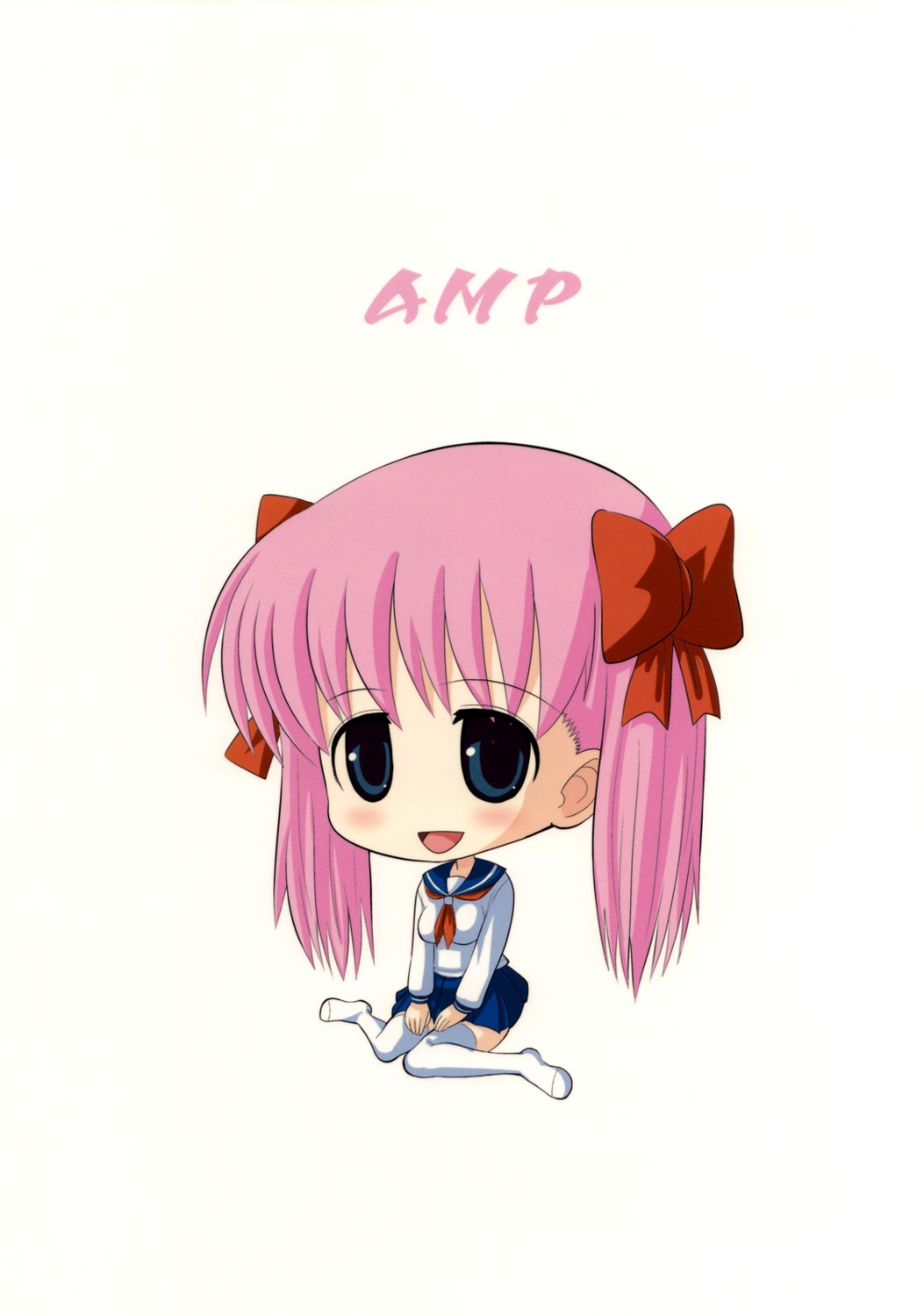 amp, chibi, haramura_nodoka, norakuro_nero, saki, seifuku