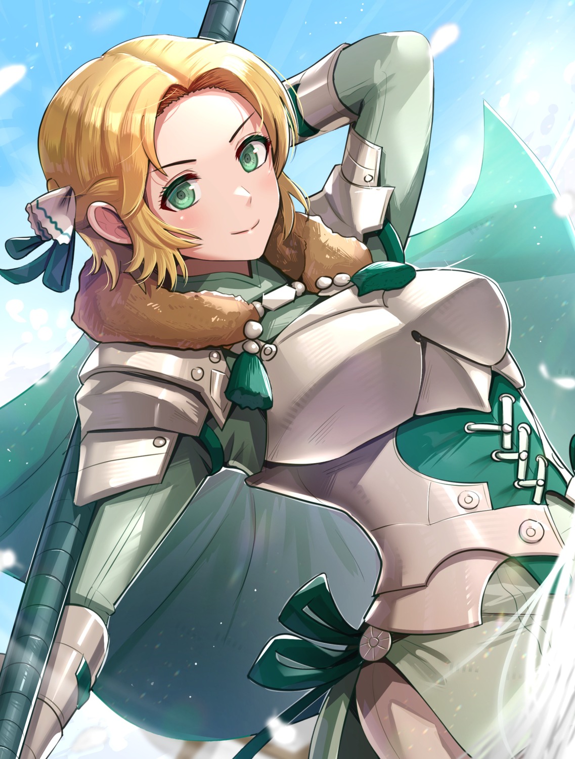 armor, fire_emblem, fire_emblem_three_houses, gonzarez, ingrid_(fire_emblem), weapon