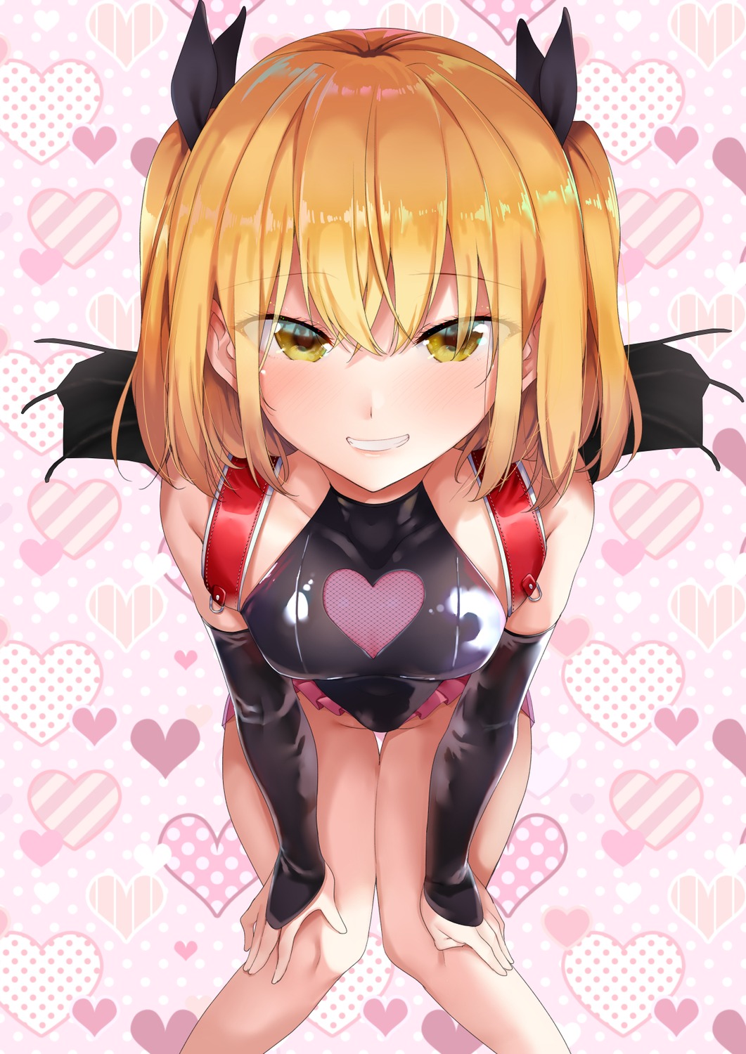 dokyuu_hentai_hxeros, fishnets, hoshino_kirara, leotard, ryouma_(galley), see_through, wings