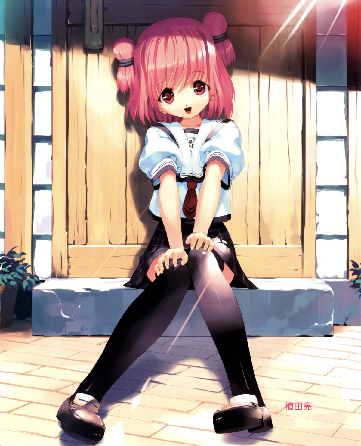fixed, hinata_yuuhi, seifuku, soshite_ashita_no_sekai_yori, thighhighs, ueda_ryou