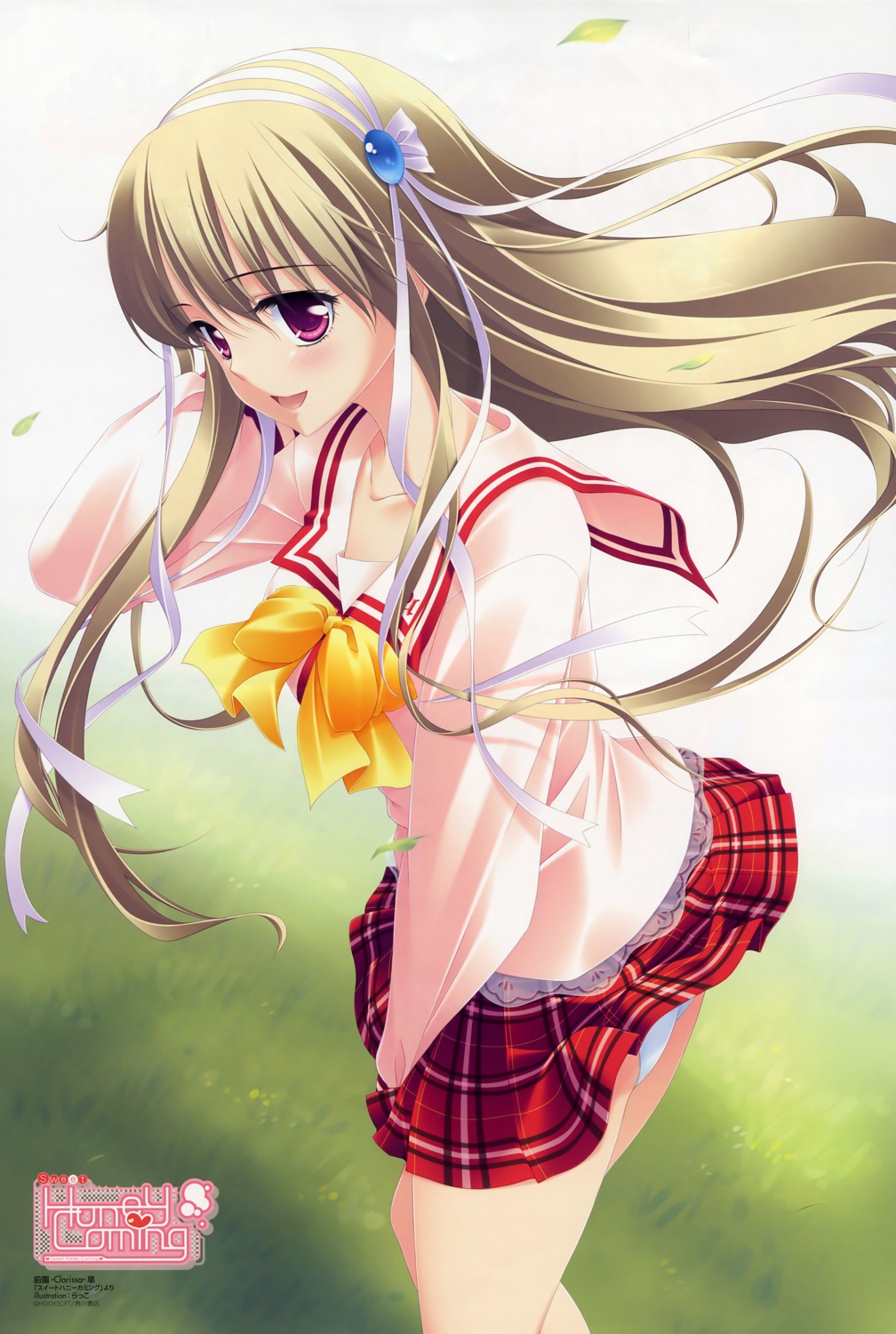 bleed_through, clarissa_satsuki_maezono, honey_coming, pantsu, rakko_(maka-rakko), seifuku