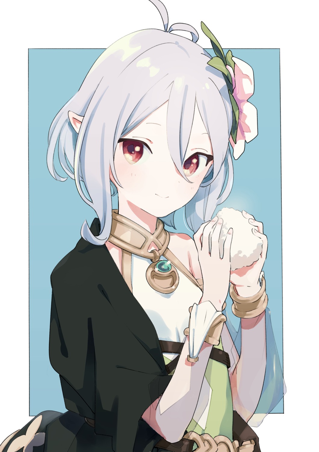 kokkoro, no_bra, pointy_ears, princess_connect!, princess_connect!_re:dive, urayamashiro