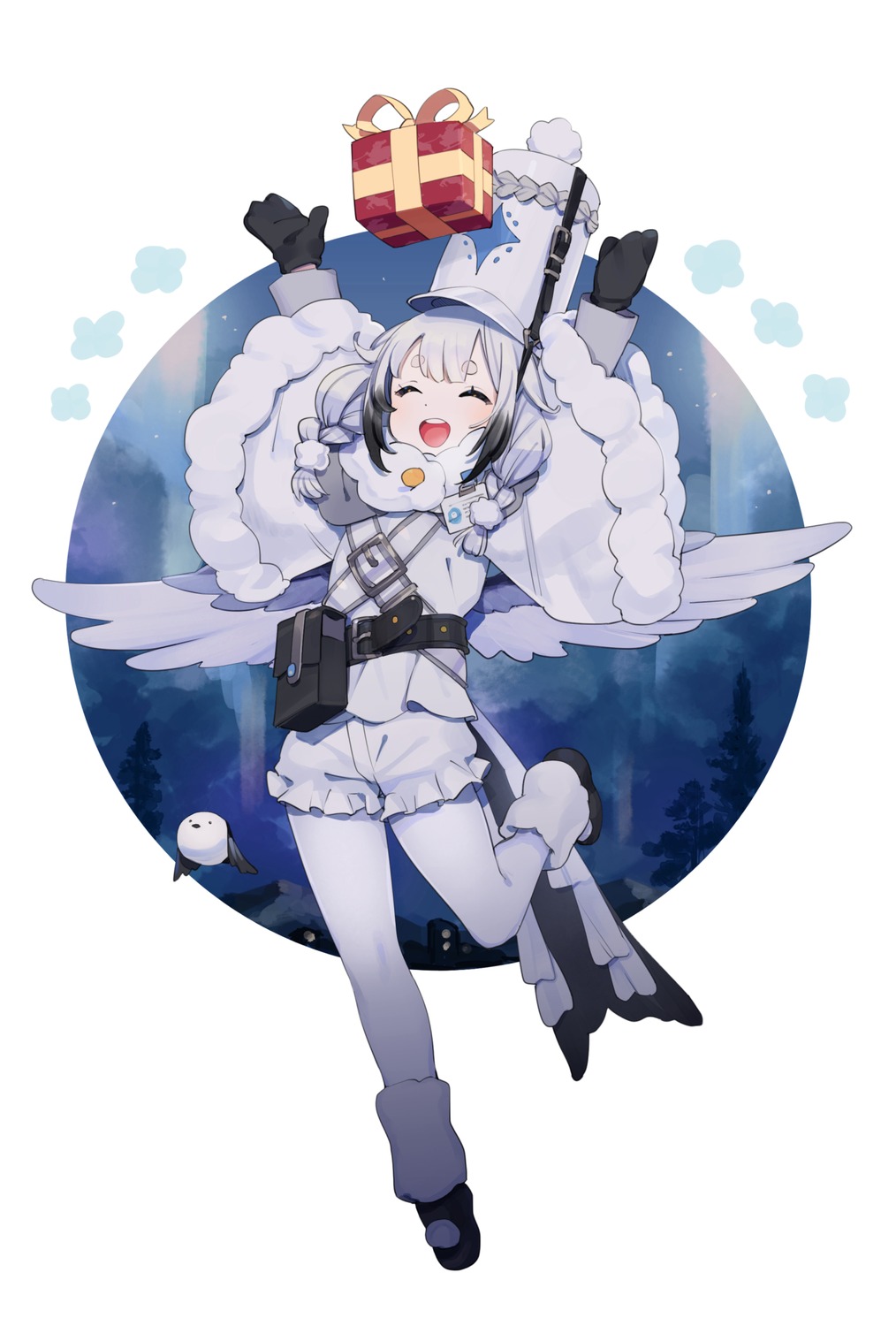 alchemy_stars, pantyhose, tweety_(alchemy_stars), urayamashiro, wings