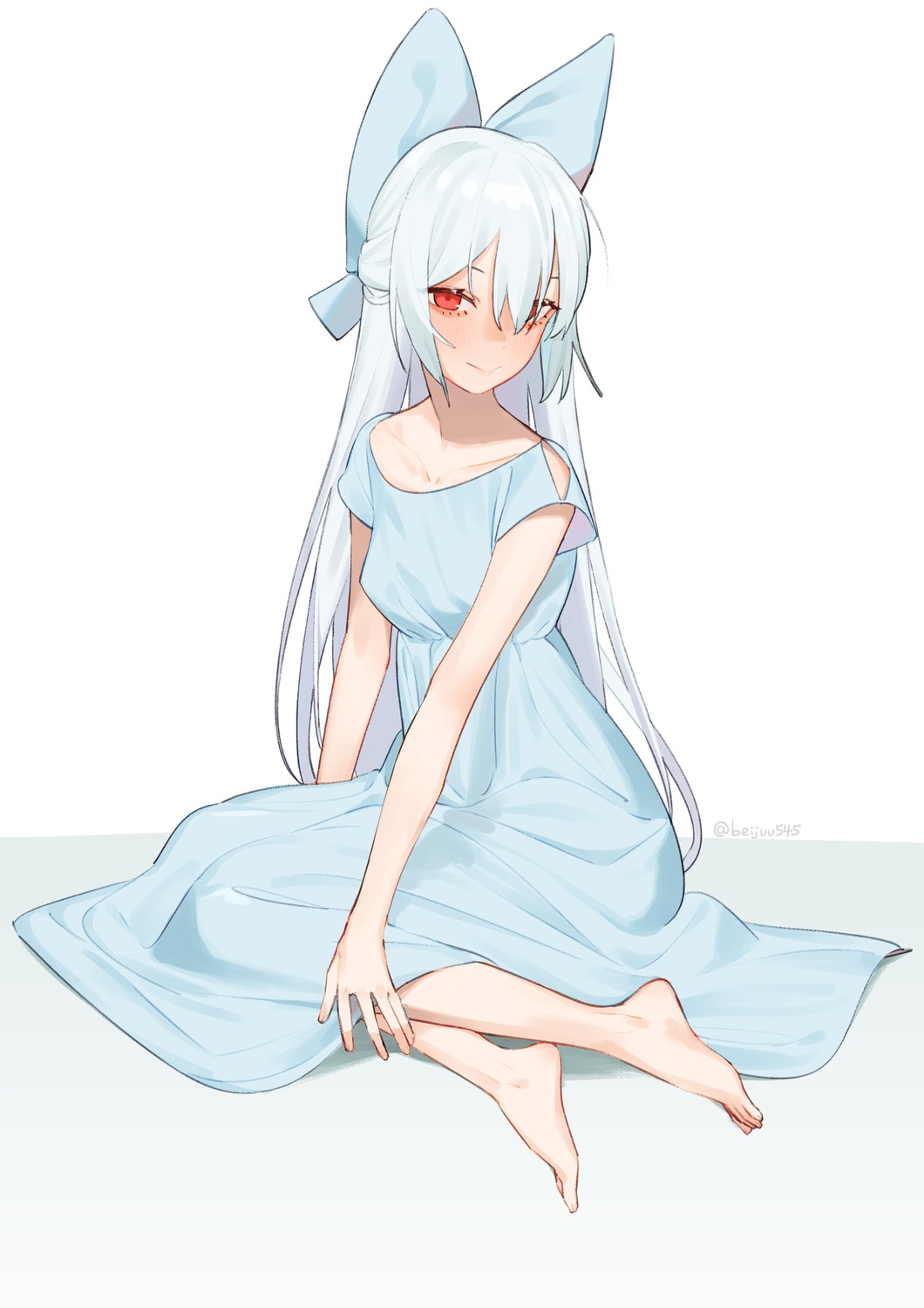 dress, feet, girls_frontline, juz, no_bra, tokarev_(girls_frontline)