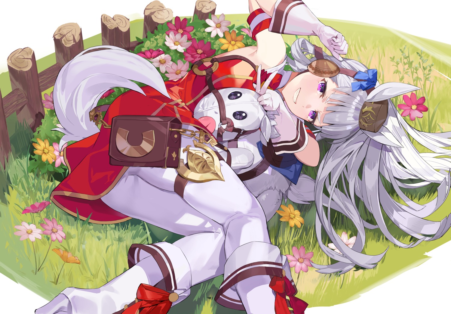 animal_ears, ass, garter, gold_ship_(umamusume), heels, pantyhose, pyararara, skirt_lift