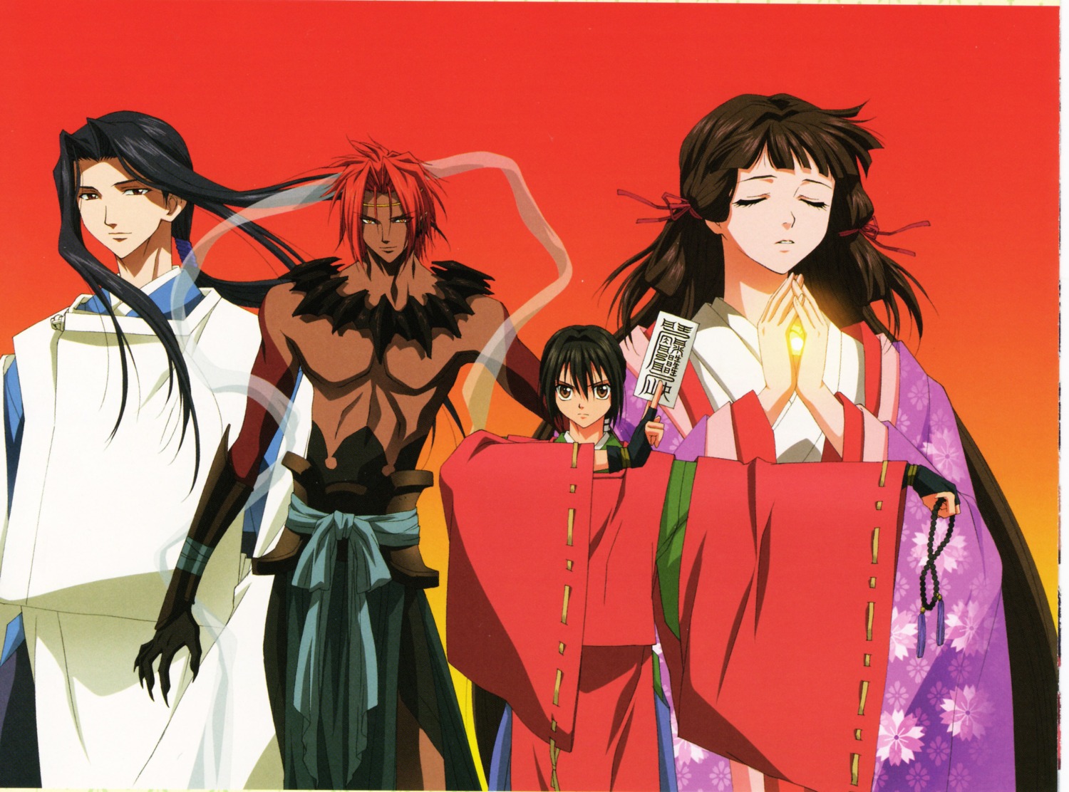 abe_no_masahiro, abe_no_seimei, cropme, elf, fujiwara_no_akiko, japanese_clothes, kimono, mokkun/guren