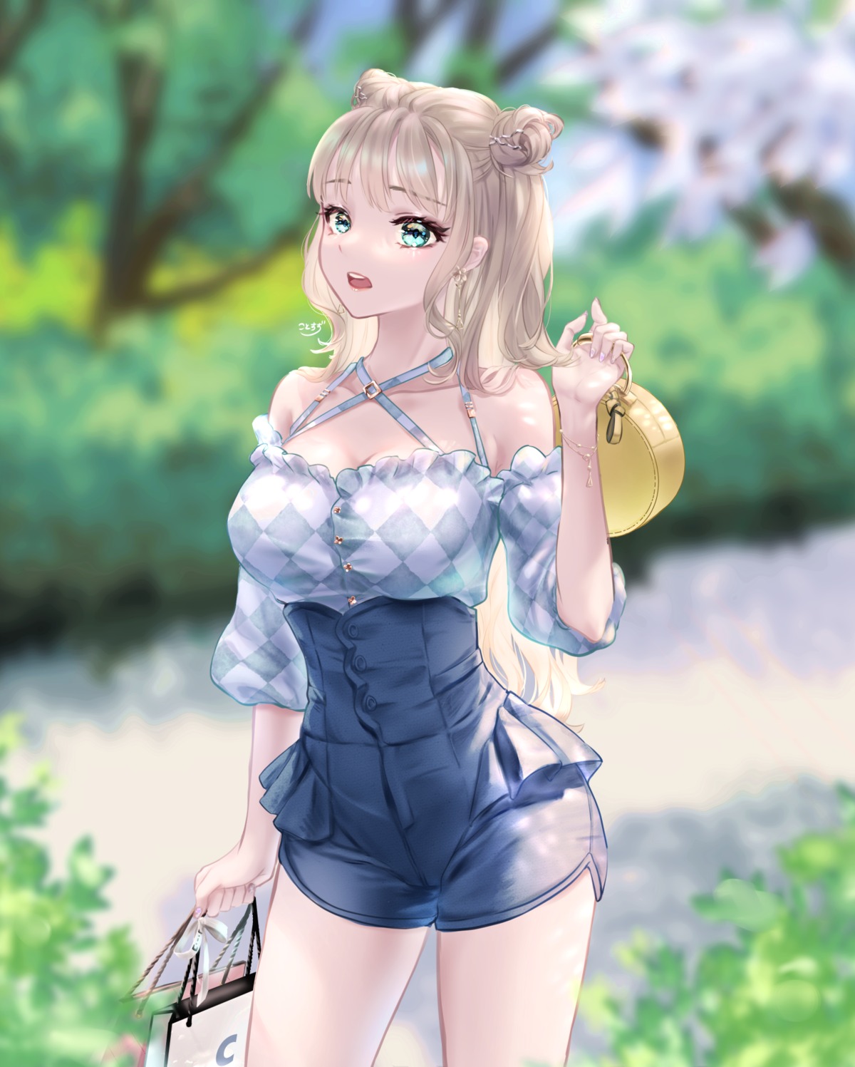 cleavage, kotosuzu, no_bra