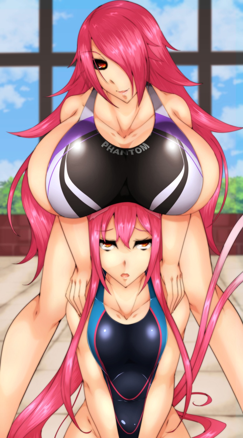 animal_ears, blazblue, kokonoe, nekomimi, nine_the_phantom, swimsuits, tagme, tail
