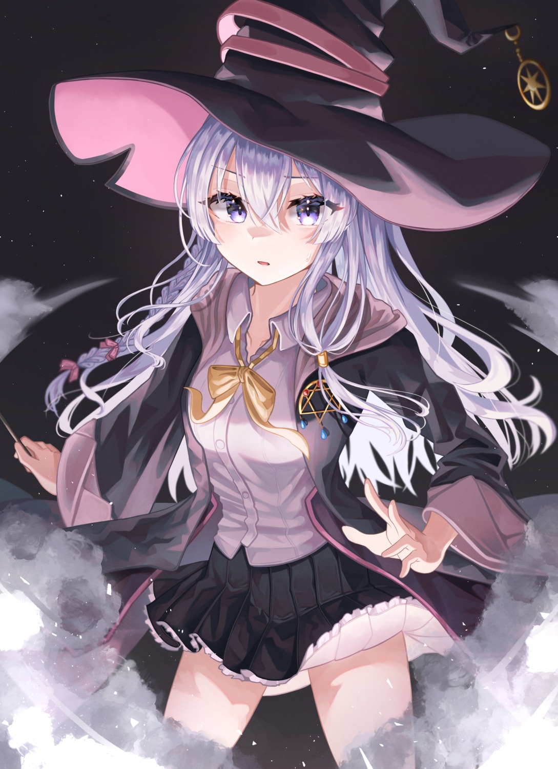 doyo_c3, elaina_(majotabi), majo_no_tabitabi, skirt_lift, witch