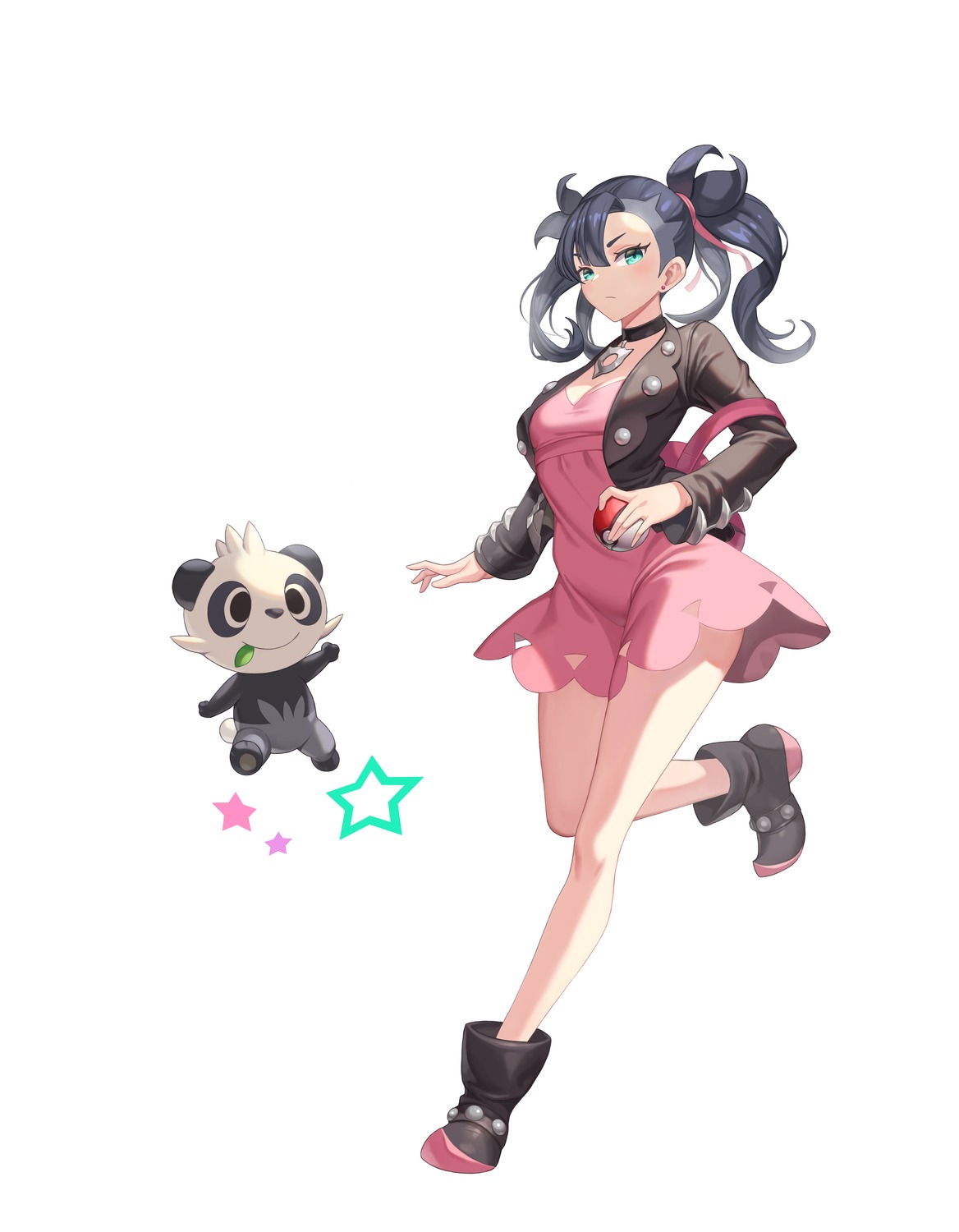 cleavage, dress, mary_(pokemon), nolan, pokemon, pokemon_swsh
