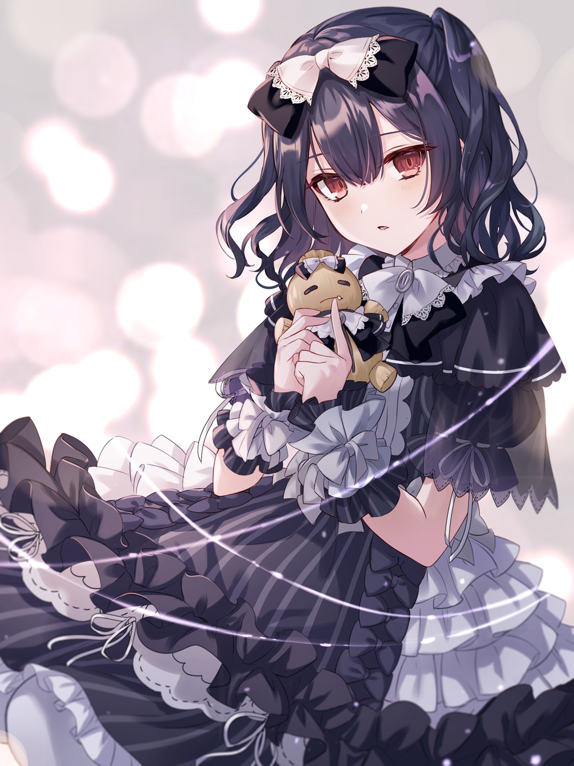 dress, gothic_lolita, iku2727, lolita_fashion, morino_rinze, the_idolm@ster, the_idolm@ster_shiny_colors