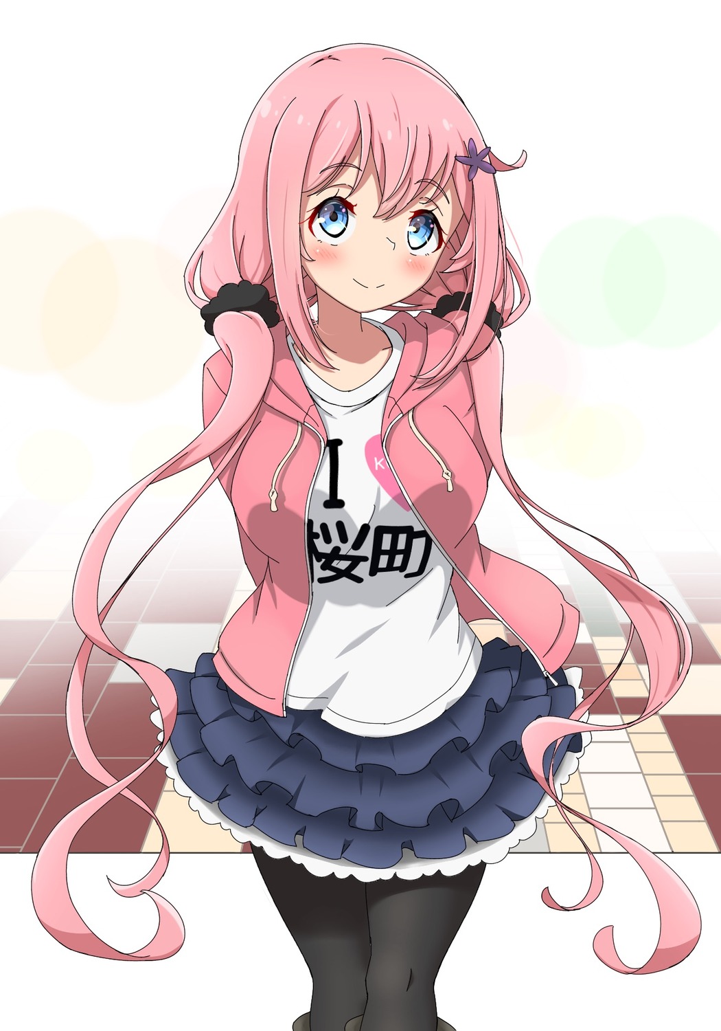 ochikobore_fruit_tart, pantyhose, sakura_ino, skirt_lift, tagme