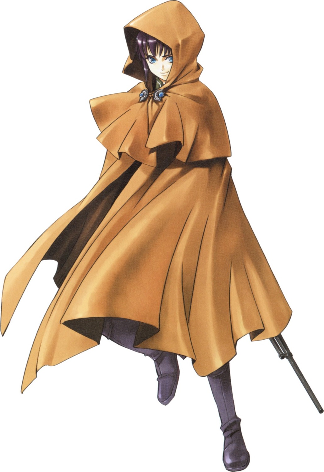 cathari, fujita_kaori, gun, robe, suikoden, suikoden_v