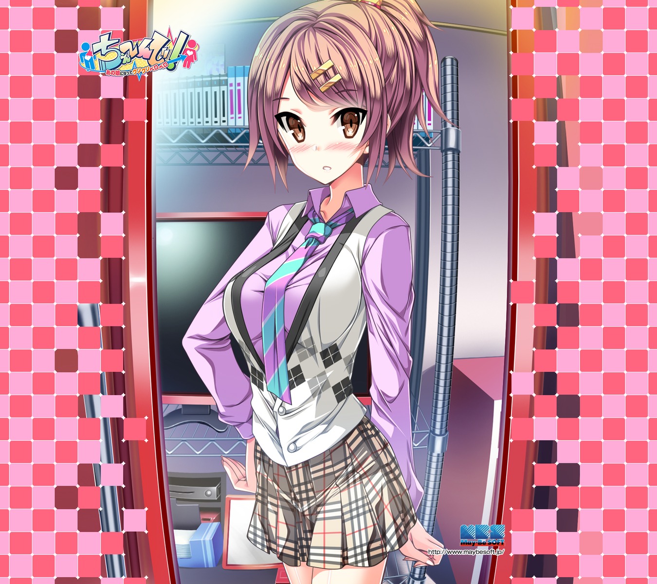akaza, change!_~ano_ko_ni_natte_kunkun_peropero~, may-be_soft, ogura_kana, seifuku, sweater