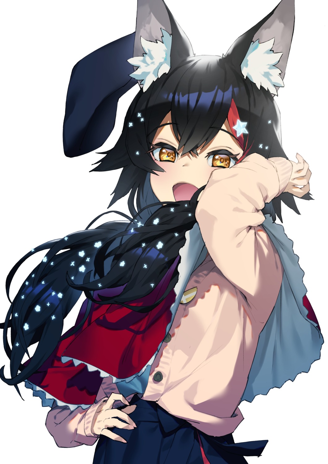 animal_ears, chyko, hololive, hololive_gamers, ookami_mio, sweater