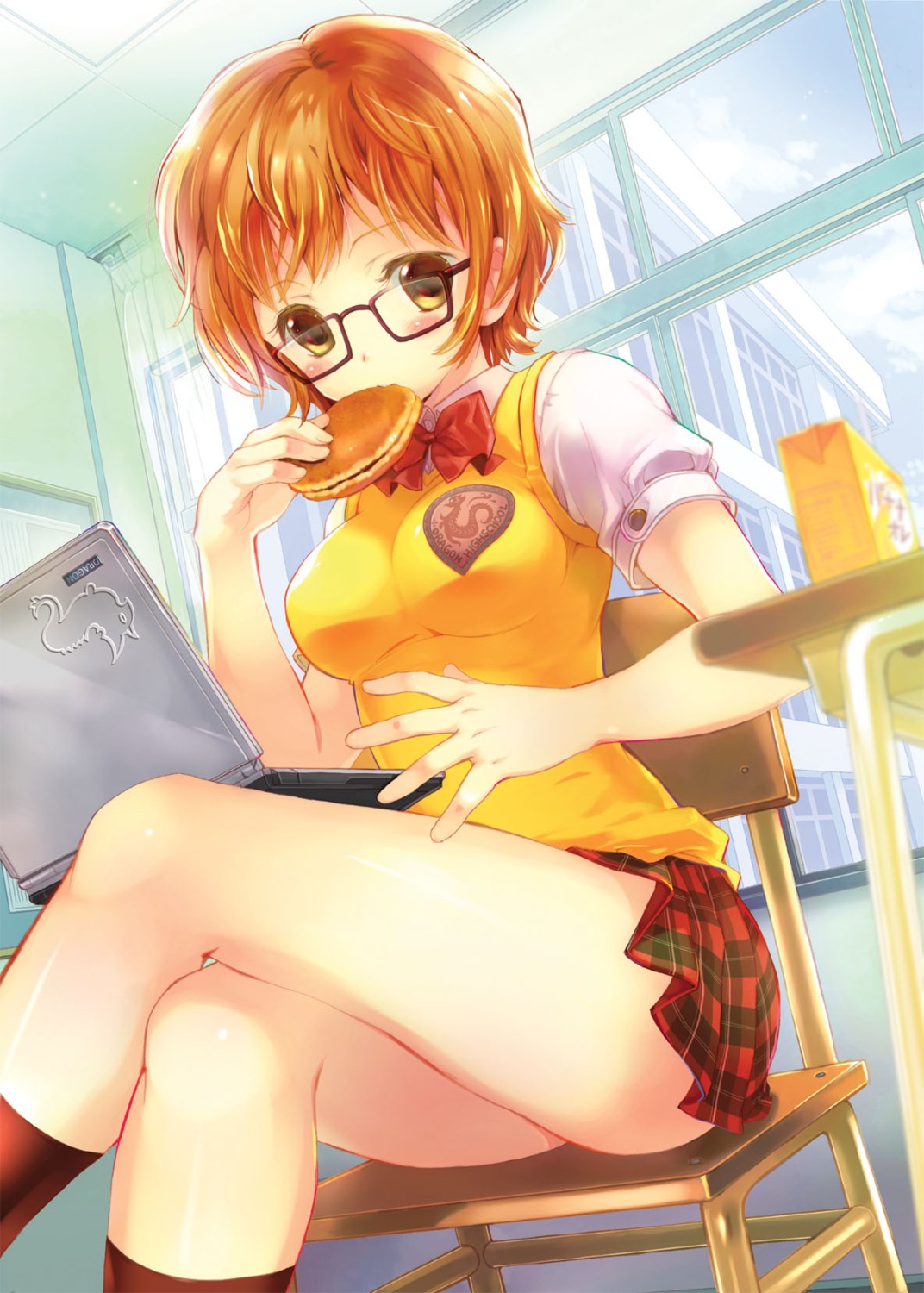 megane, seifuku, takeda_mika