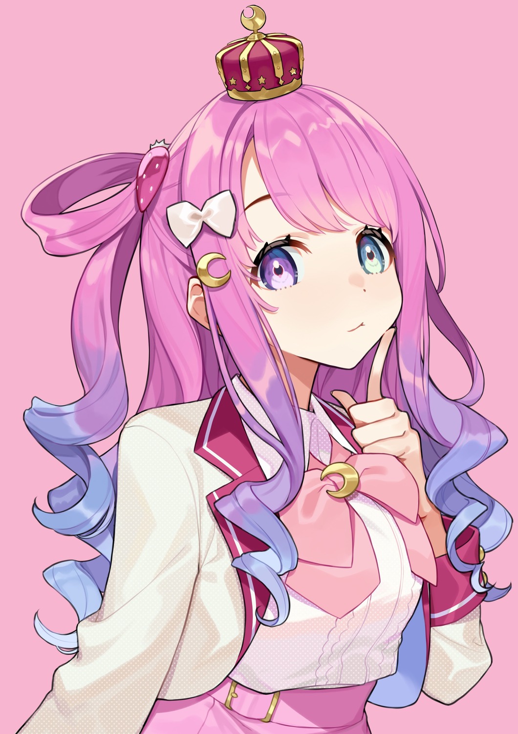 heterochromia, himemori_luna, hololive, uniform, yuu_(higashi_no_penguin)