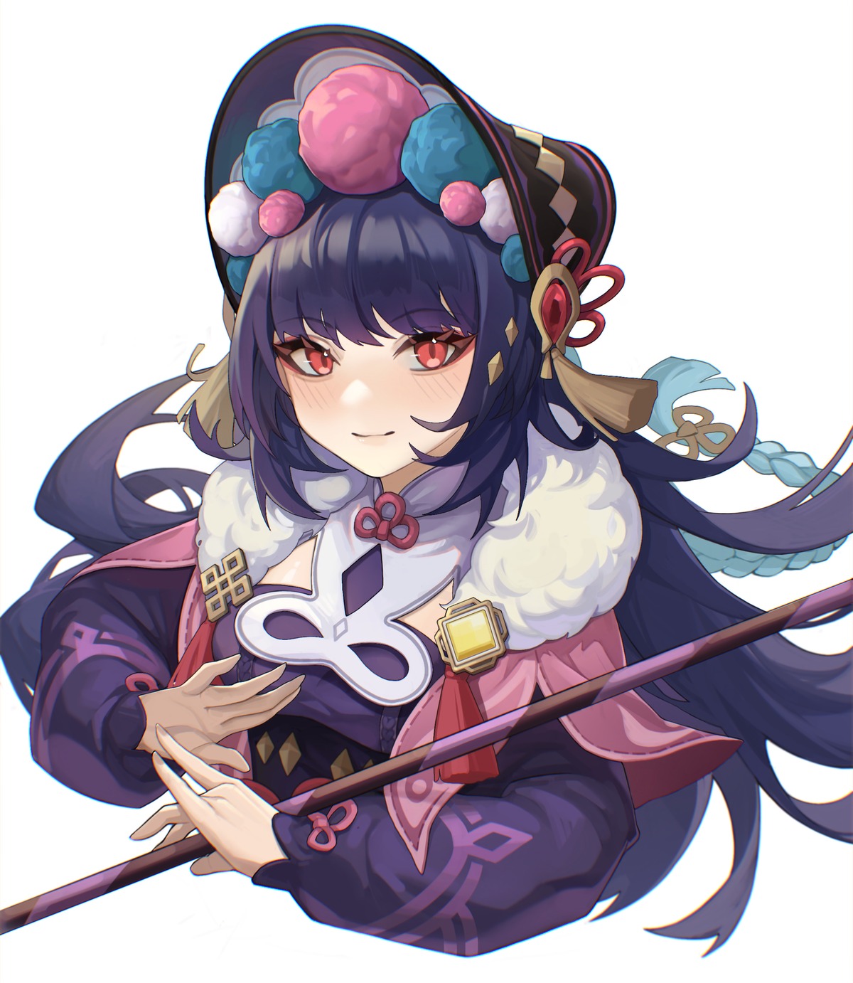 asian_clothes, genshin_impact, tutou_jiang, weapon, yun_jin