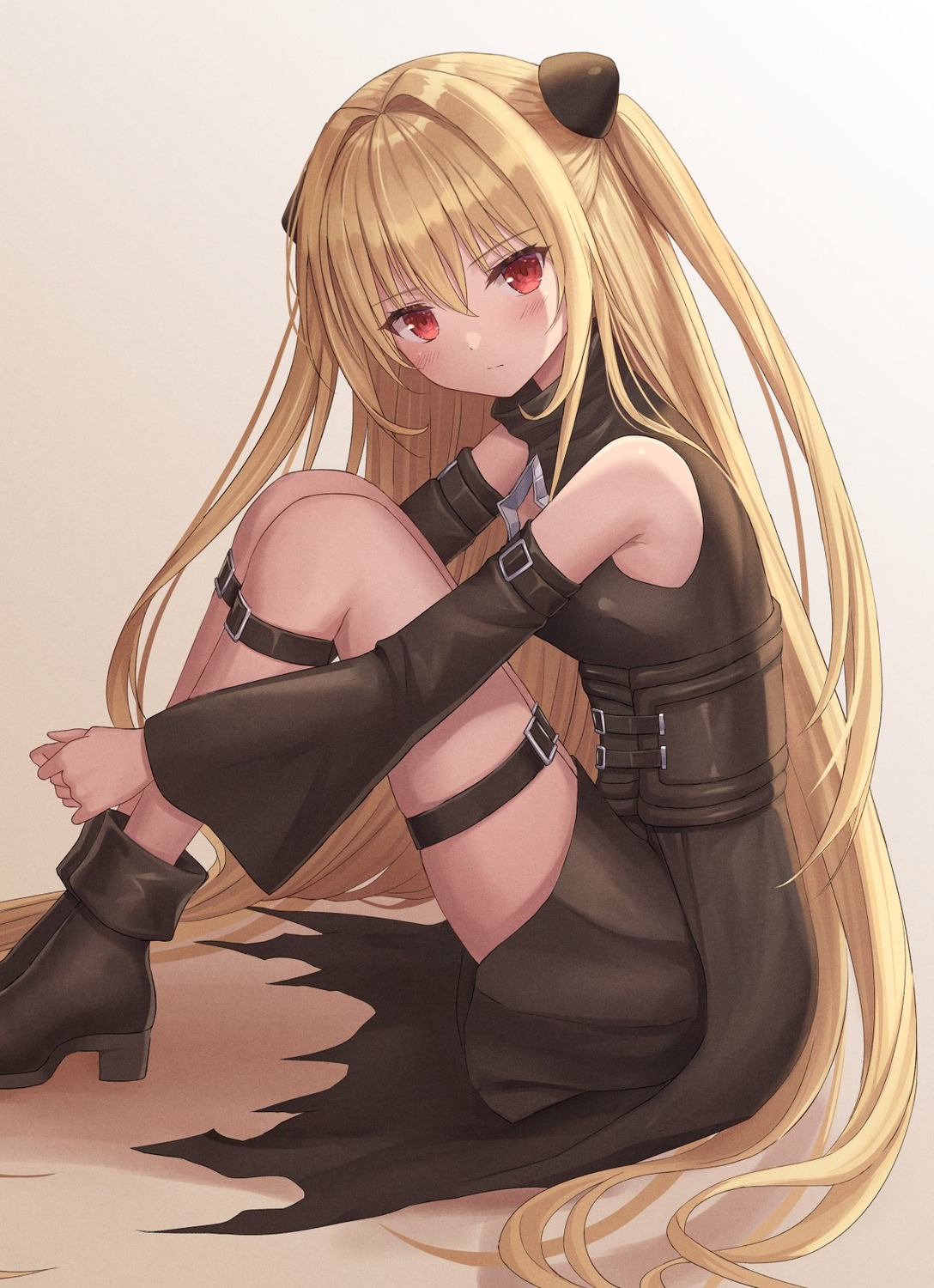 garter, konjiki_no_yami, seungju_lee, to_love_ru, to_love_ru_darkness, torn_clothes