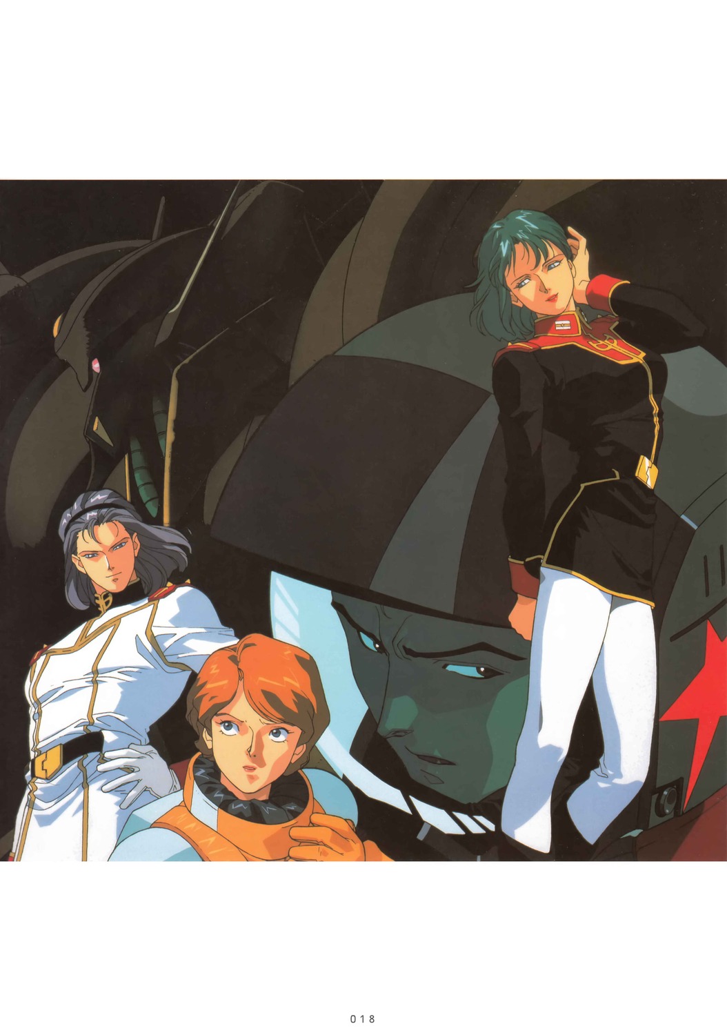 gundam, jerid_messa, kitazume_hiroyuki, mouar_pharaoh, paptimus_scirocco, reccoa_londe, zeta_gundam
