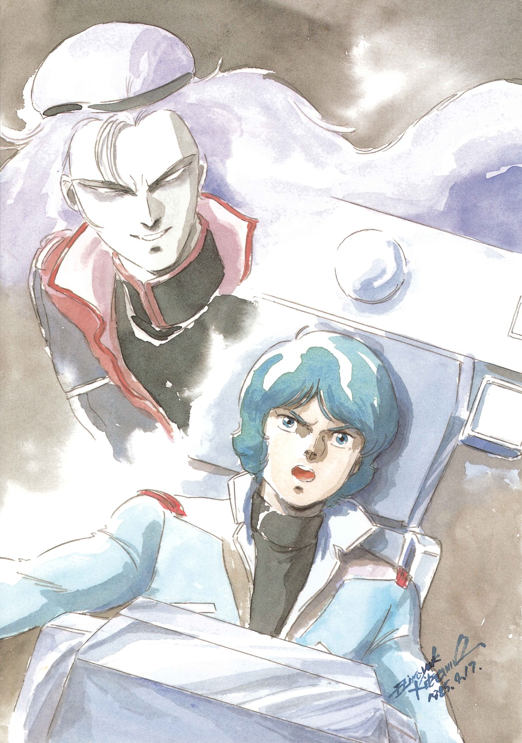 gundam, kamille_bidan, kitazume_hiroyuki, paptimus_scirocco, zeta_gundam