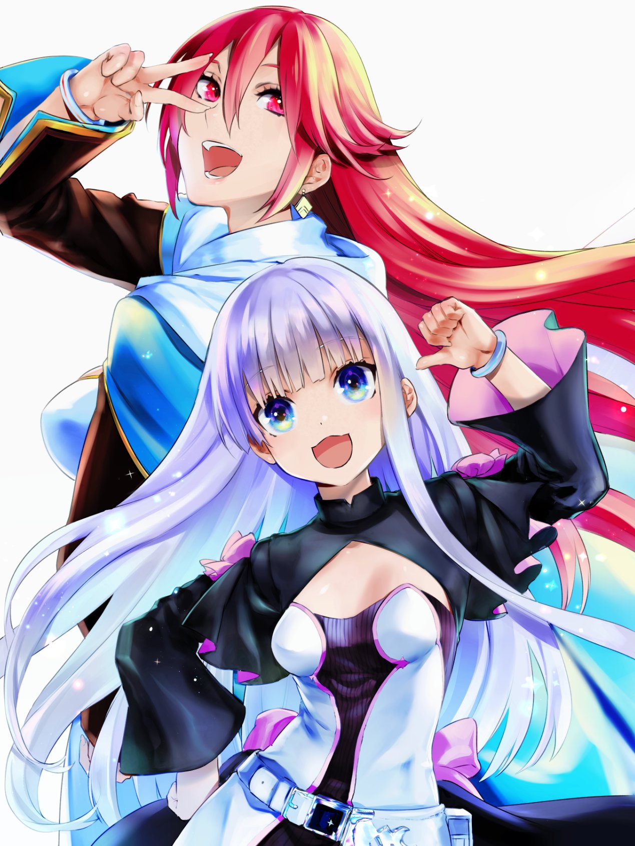 cleavage, dress, kenja_no_deshi_wo_nanoru_kenja, luminaria_(kenja_no_deshi_wo_nanoru_kenja), mira_(kenja_no_deshi_wo_nanoru_kenja), suemitsu_dicca