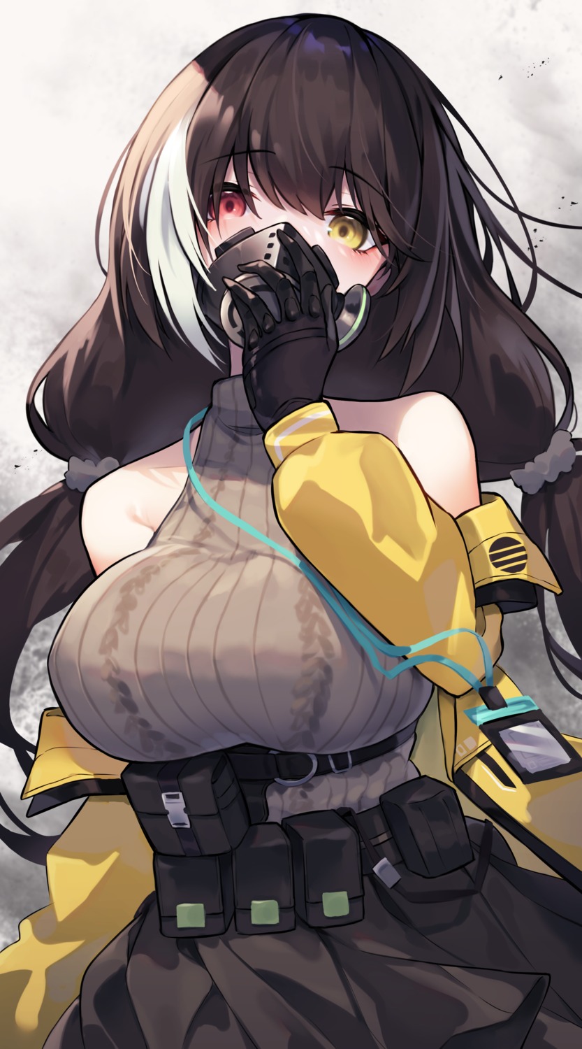 diieru, girls_frontline, heterochromia, ro635_(girls_frontline), sweater